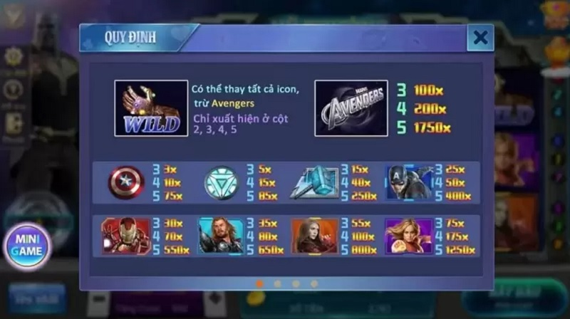 Khám Phá Trò Chơi Avengers B52 Club Tại B52 Club