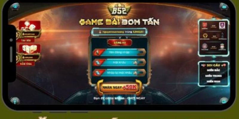 Đăng ký b52 club Trải nghiệm b52 club bắt đầu từ việc đăng ký tài khoản