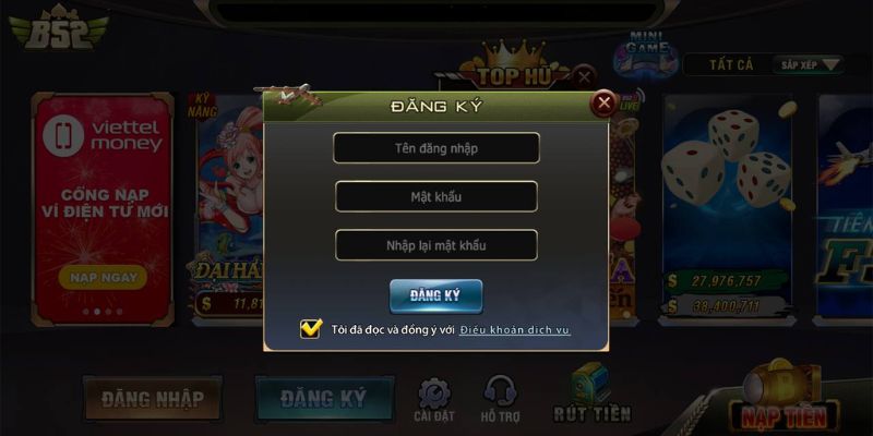 Đăng ký b52 club Ưu đãi hấp dẫn dành riêng cho thành viên mới đăng ký b52 club
